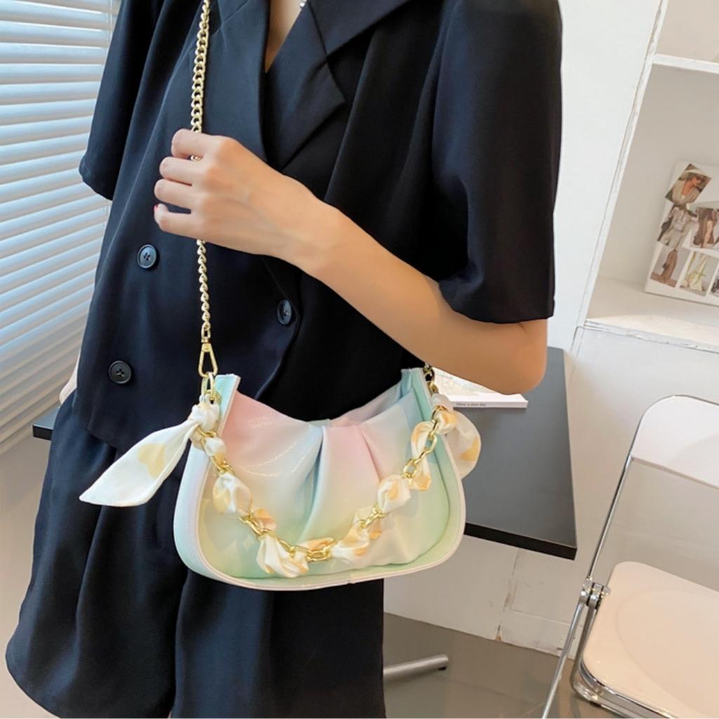 Túi xách nữ, Túi đeo chéo nữ cầu vồng da mềm dây xích đẹp giá rẻ thời trang Hàn Quốc cao cấp TX029798 Coco Store