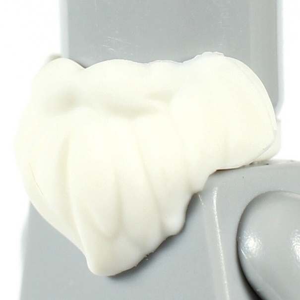 Phụ Kiện LEGO Râu Trắng Ngắn / Ria Mép / Râu Ông Già Noel ID 4610044 93223