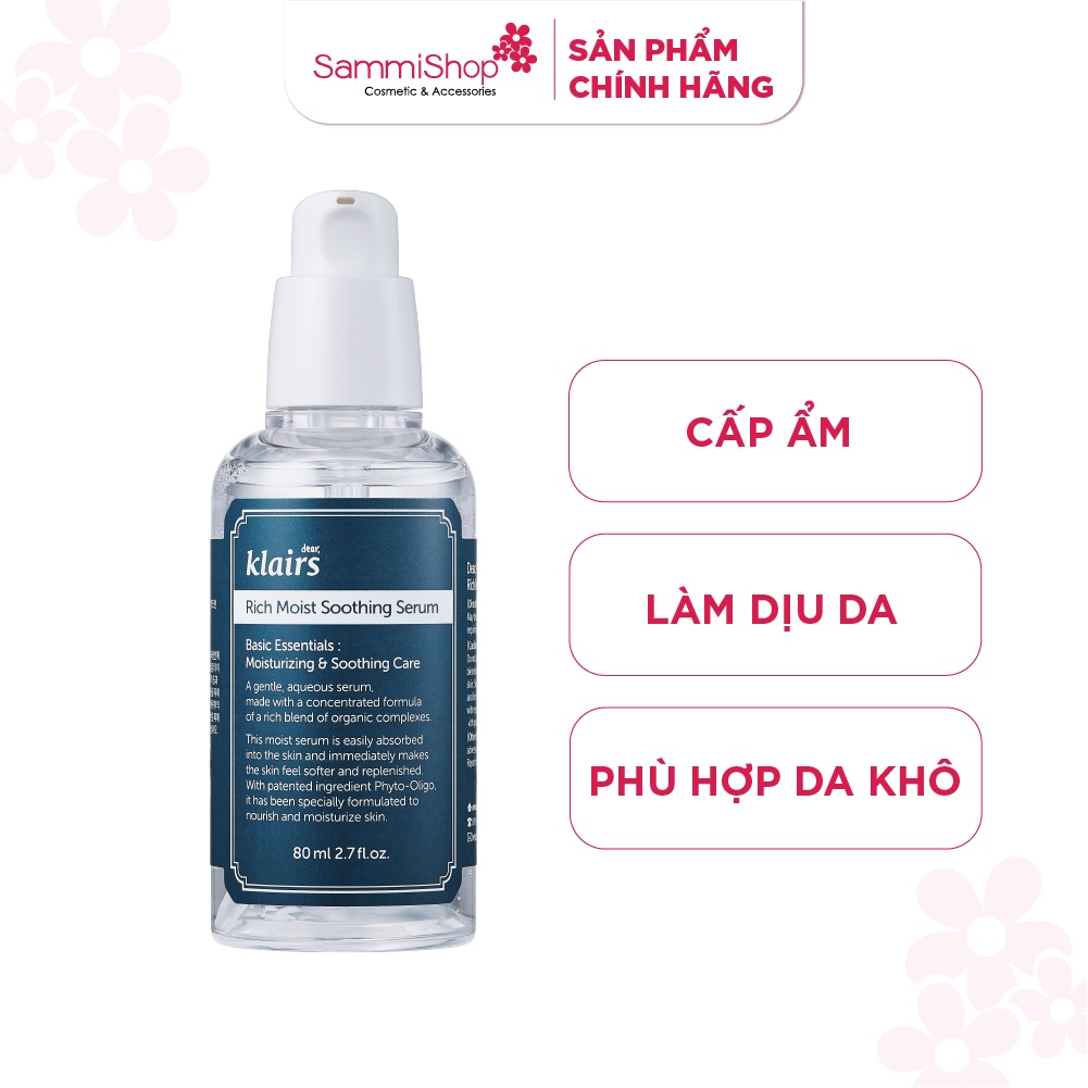 ❣Tinh chất dưỡng ẩm Klairs Rich Moist Soothing Serum