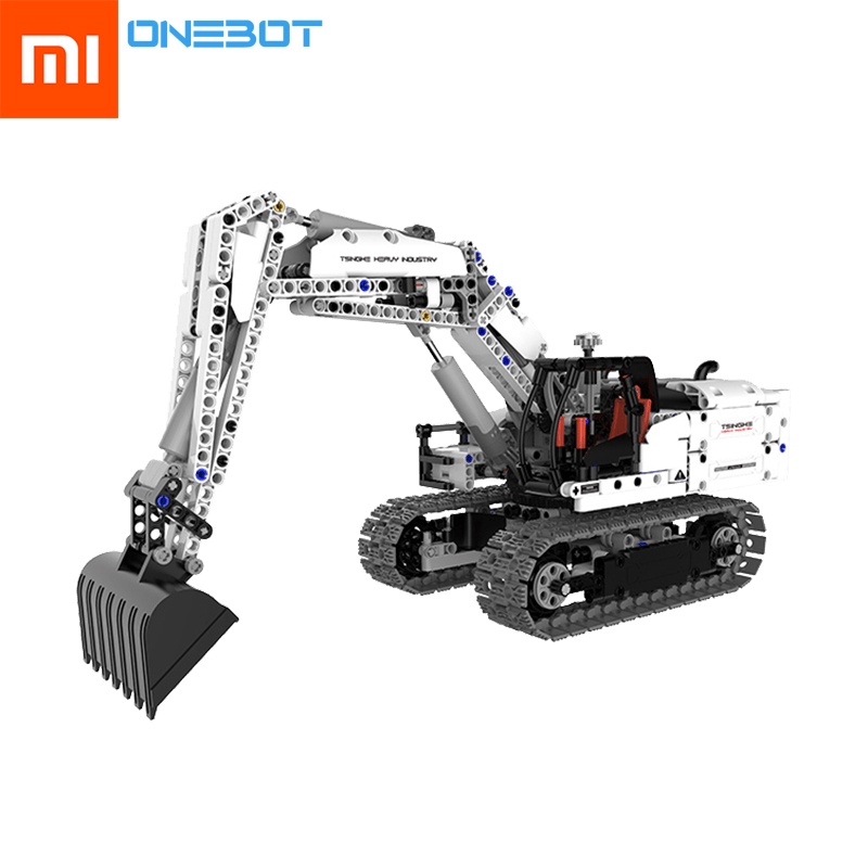 Đồ Chơi Mô Hình Xe Cần Cẩu Xiaomi ONEBOT Có Thể Xoay 360 Độ DIY