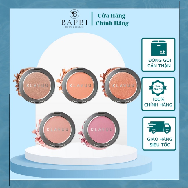 Phấn Má Hồng KLAVUU Urban Pearlsation Natural Powder Bluser
