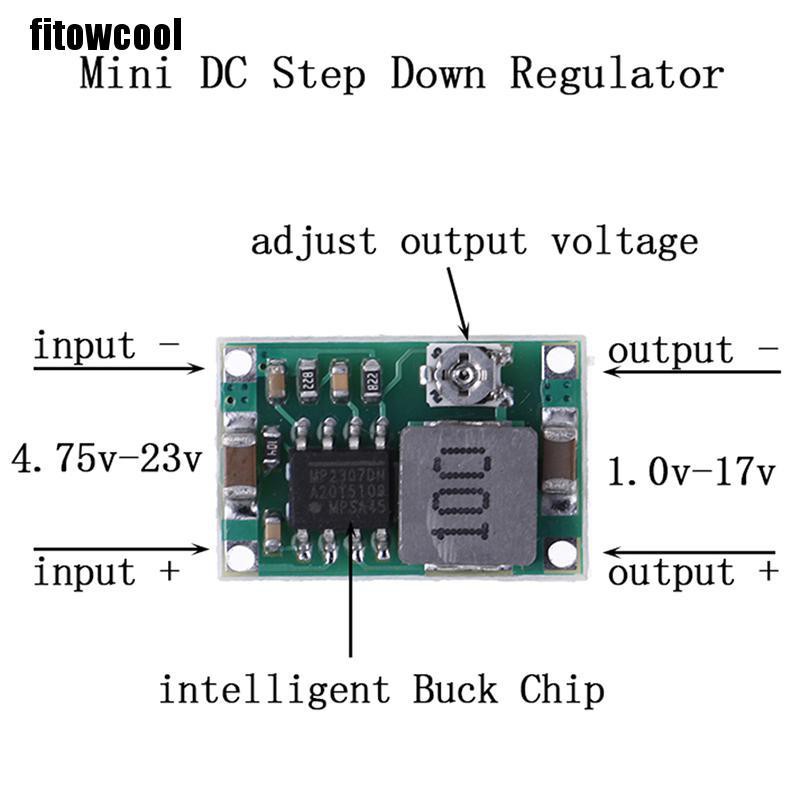 Mô Đun Hạ Áp 3A Mini DC-DC Từ 5V-23V Xuống 3.3V 6V 9V 12V