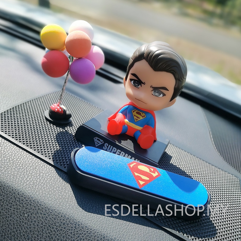 Mô Hình Búp Bê Captain America Hoạt Hình Lắc Đầu Tạm Thời Trang Trí Xe Hơi