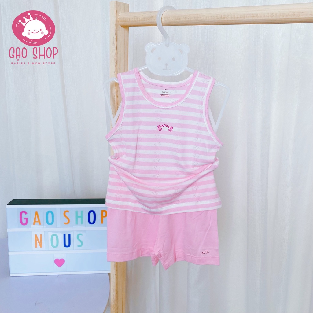 Bộ Ba Lỗ Nous Chất Cotton Mềm Mát Cho Bé