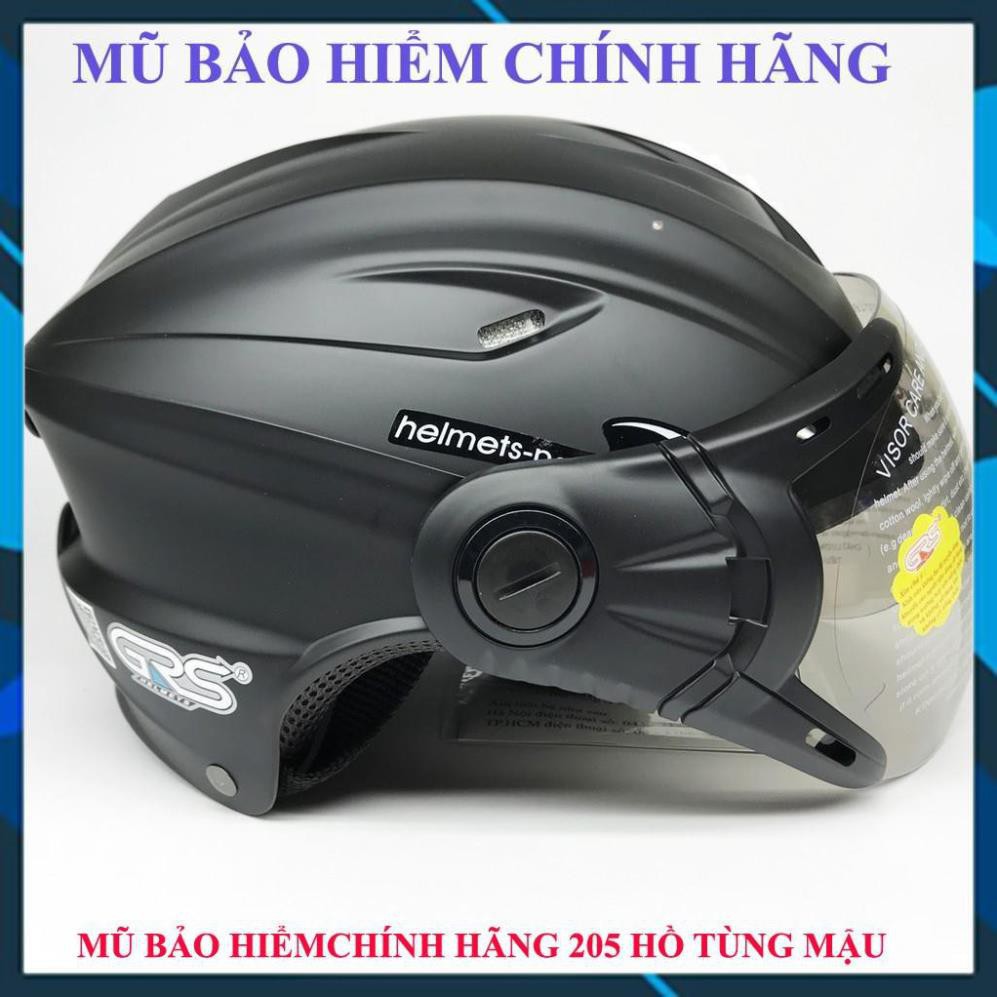 Mũ bảo hiểm nửa đầu GRS A760k bạc [ Chính Hãng ]