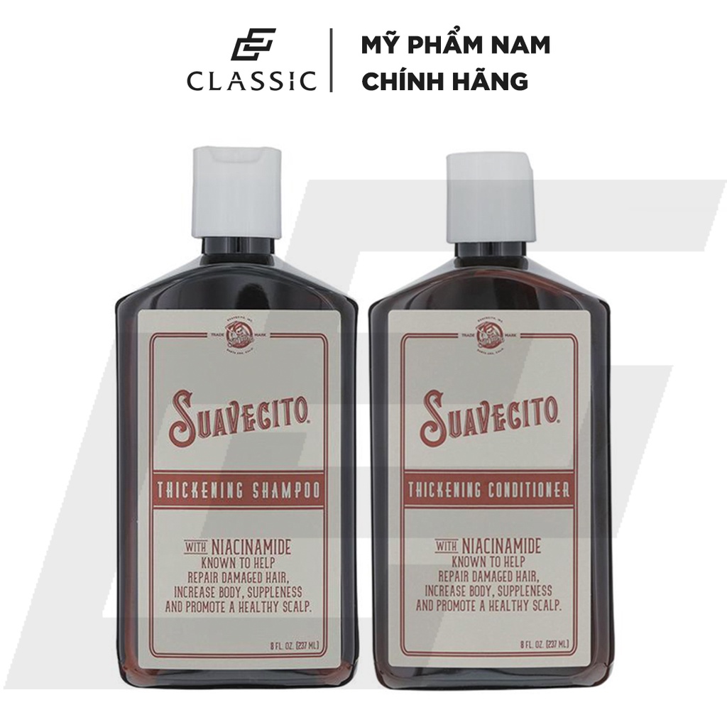Bộ dầu gội xả Suavecito Thickening 237ml