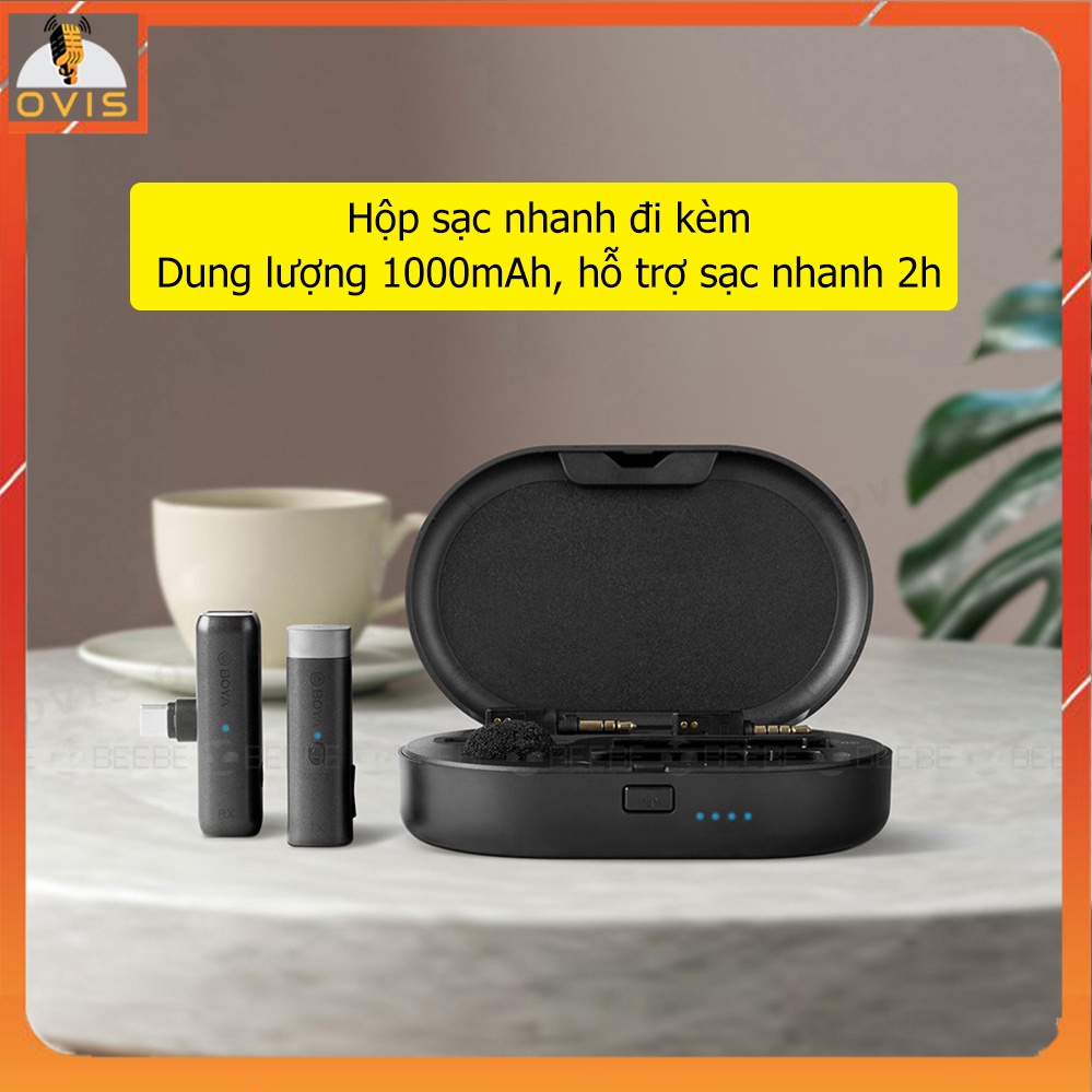 Boya BY-WM3D / BY-WM3U - Micro Cài Áo Thu Âm Không Dây Cho Các Thiết Bị IOS, Android Smartphone