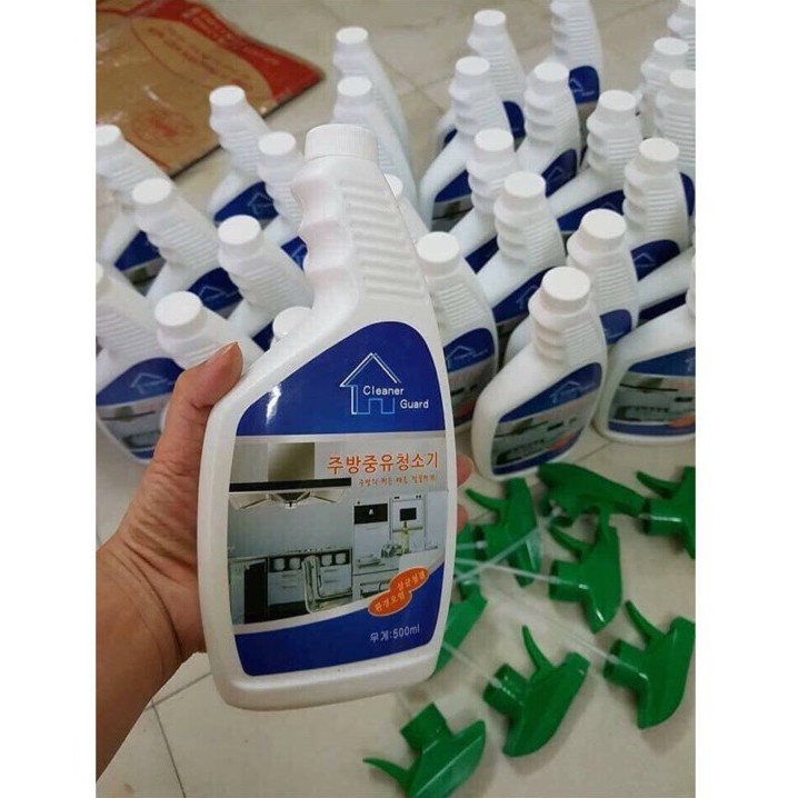 Chai xịt tẩy rửa, Bình xịt tẩy rữa nhà bếp đa năng Hàn Quốc 500ml