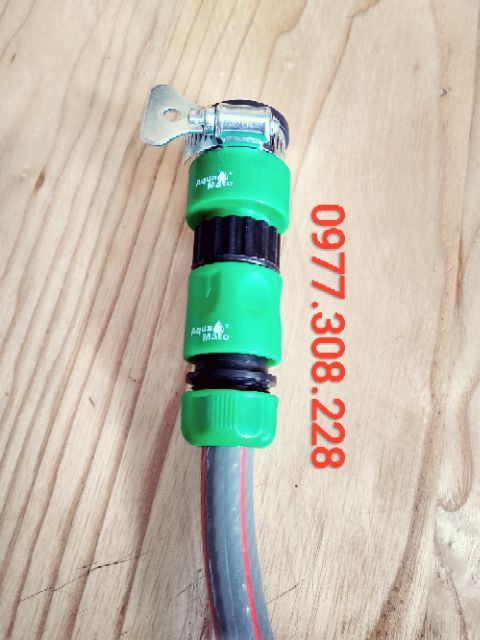 Khớp Chờ Nối Nhanh Ống Dây Mềm Xiết Đai Inox Aquamate