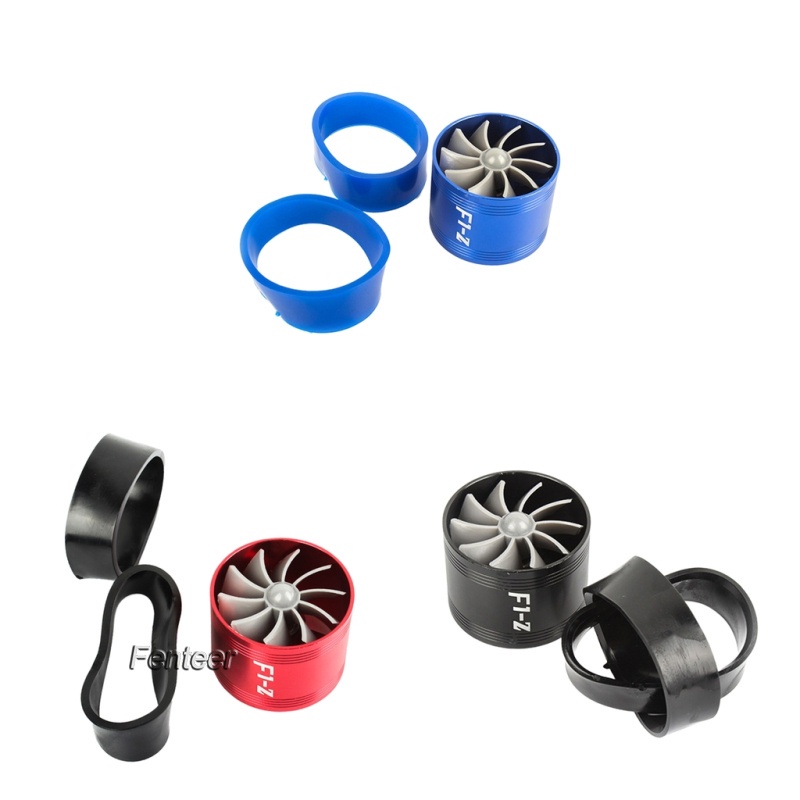 [FENTEER] 64.5mm x 50mm Car Air Filter Intake Single Turbo Charger Fuel Gas Saver Fan