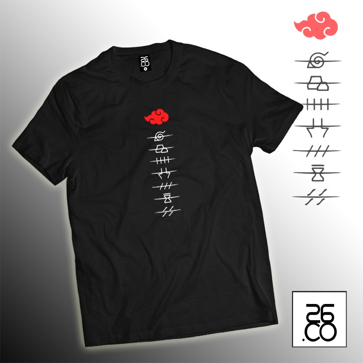 Áo thun Naruto Akatsuki | Anime unisex nam nữ mẫu mới cực HOT giá rẻ