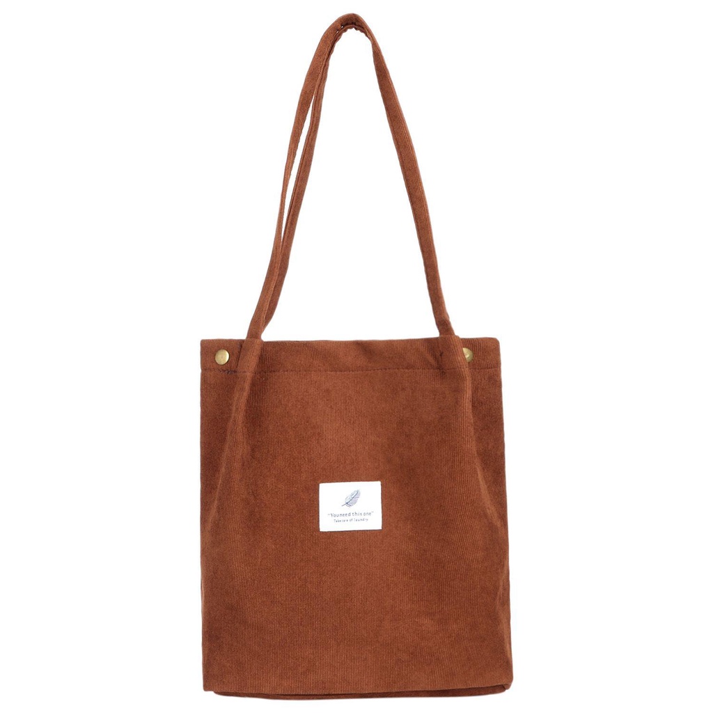 UUMIR Túi Xách Tote Vải Nhung Kẻ Cỡ Lớn Thời Trang Cho Nữ