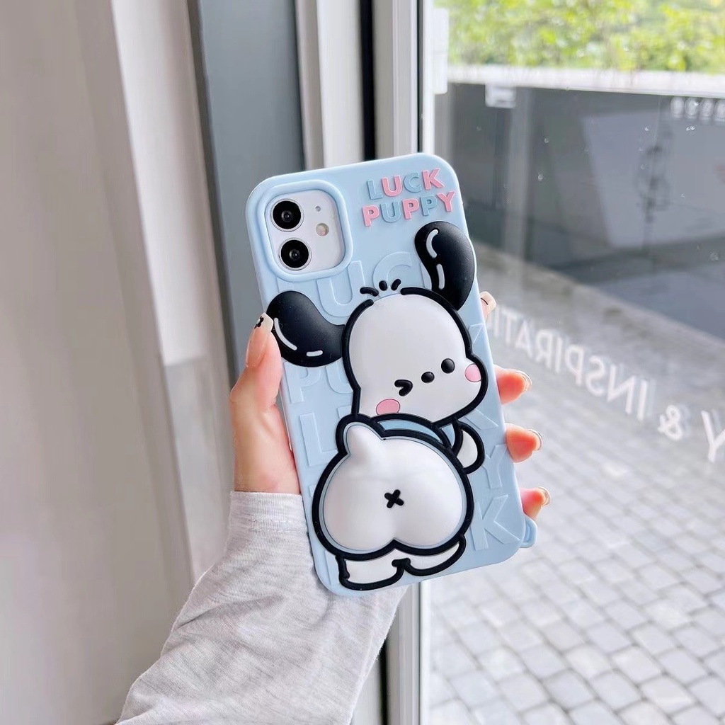 Ốp Điện Thoại Mềm Chống Rơi Họa Tiết Cún Chiapa Hoạt Hình Cho iPhone 11 / 12 / 12PRO MAX / 13PRO MAX / 7 / 8Plus