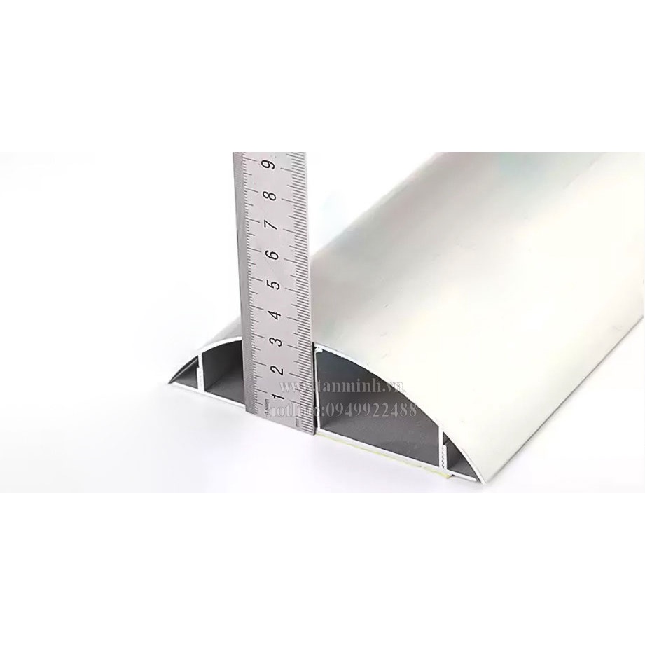 Ghen bán nguyệt nhôm D120x27mm