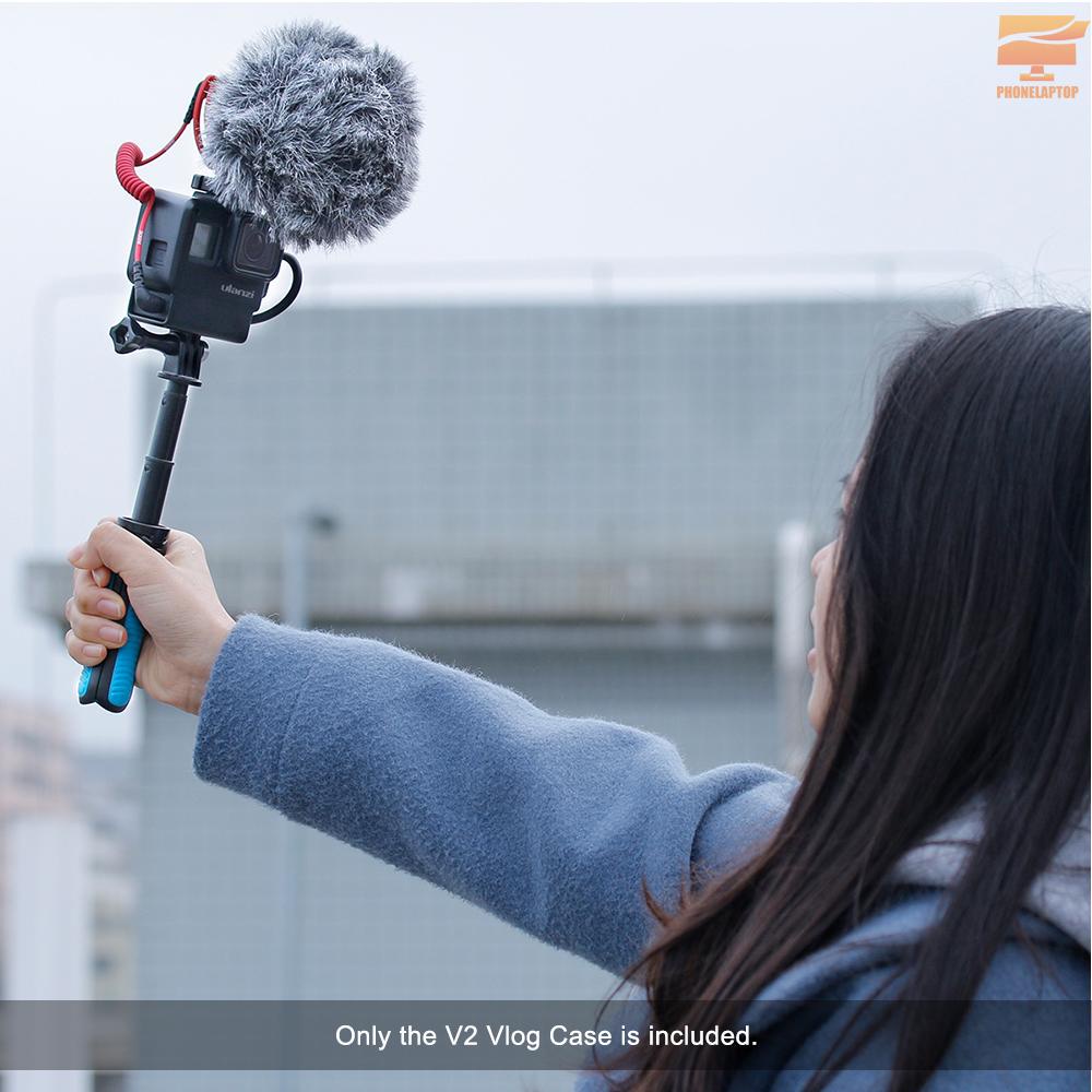 Khung Bảo Vệ Camera Hành Động Ulanzi V2 Vlog Kèm Ngàm Gắn Cho Gopro Hero 7 6 5 Black Microphone & Pro 3.5mm