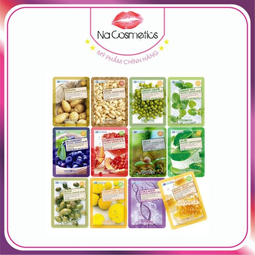 Mặt nạ dưỡng da 3D Foodaholic Natural Essence Mask