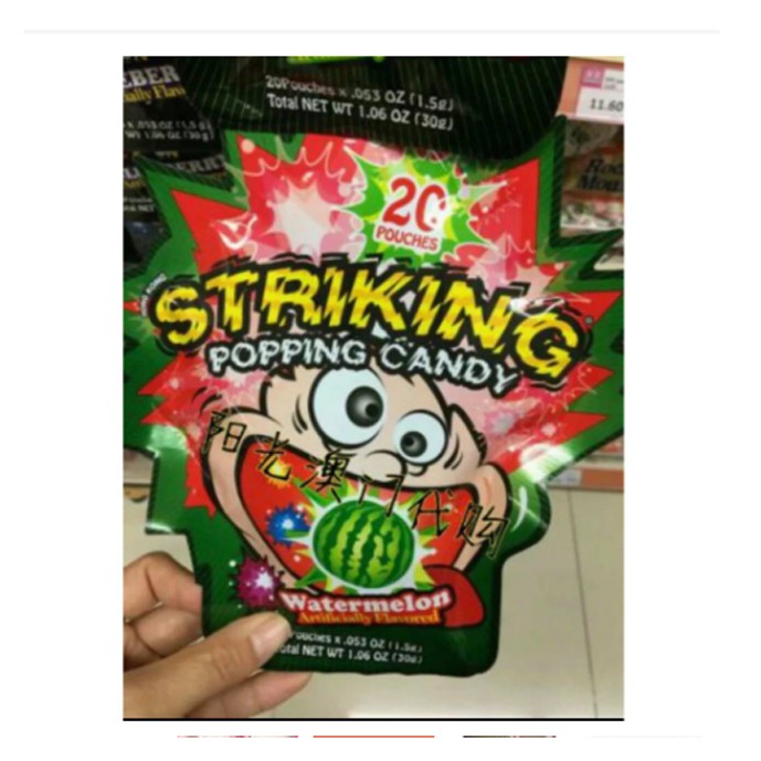 [Siêu rẻ] Combo 2 gói Kẹo nổ Striking Hongkong 30gr các vị