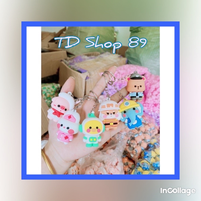 Móc Khoá hình thú dễ thương