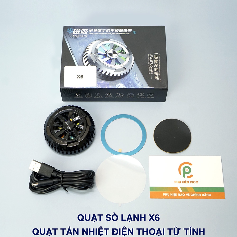 Quạt tản nhiệt điện thoại X12 Pro Max / X60 Ultra /X12 Plus - Quạt tản nhiệt máy tính bảng Memo CXA1/EX1 sò lạnh từ tính