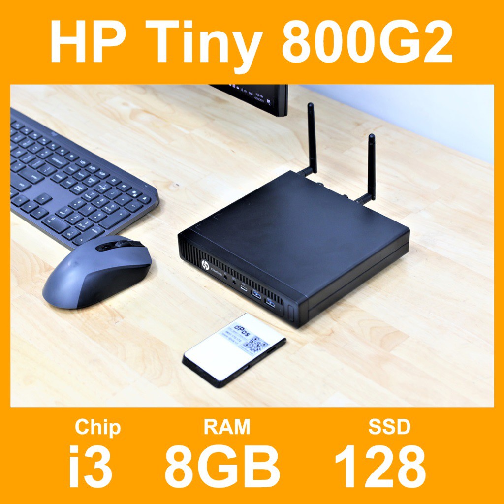 Máy Tính Tiny PC HP 800G2 I3 RAM 8GB SSD 128GB Cấu Hình Chuyên Dụng Cho Shop Bán Hàng Shopee Và Các Sàn TMĐT