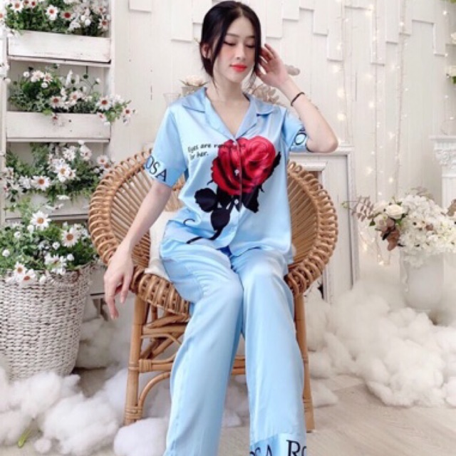 Đồ Bộ Mặc Nhà Lụa Latin Mềm Mát Quần Dài Tay Lỡ Siêu Sang🎀Giảm 10K Đơn 200K | BigBuy360 - bigbuy360.vn