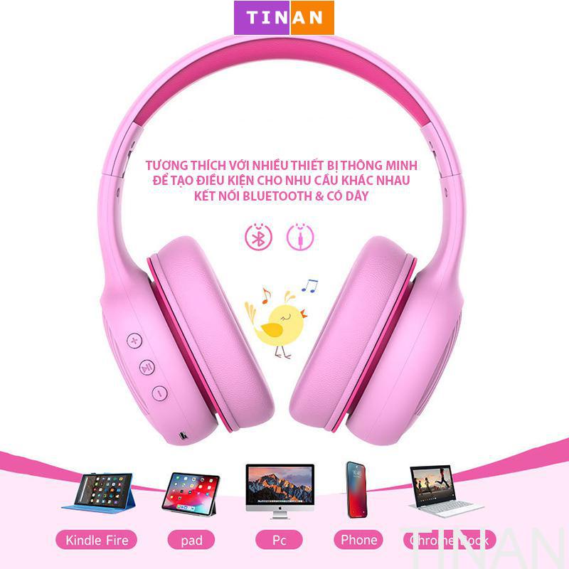 Tai Nghe Không Dây Bluetooth Gorsun E66, Có Thể Gập Lại, Cho Trẻ Em, Học Sinh, Luyện Nghe Nói Tiếng Anh