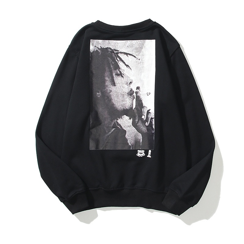 Áo nỉ dài tay cổ tròn in chữ ITEM Off-White