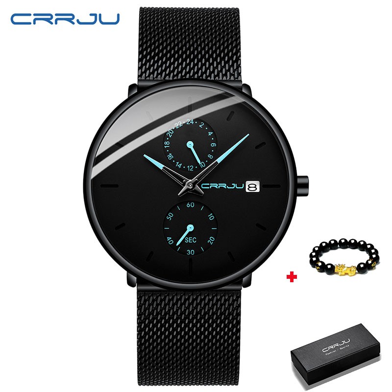 CRRJU Men's Watches High-end Fashion Titanium Wire - Calender Anti-Scratch Water Resistant 2265