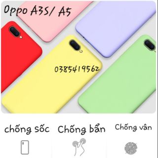 Ốp lưng dẻo màu cho Oppo A3S/ A5 Hiệu KT Desing Chống Bám bẩn - Nhiều Màu