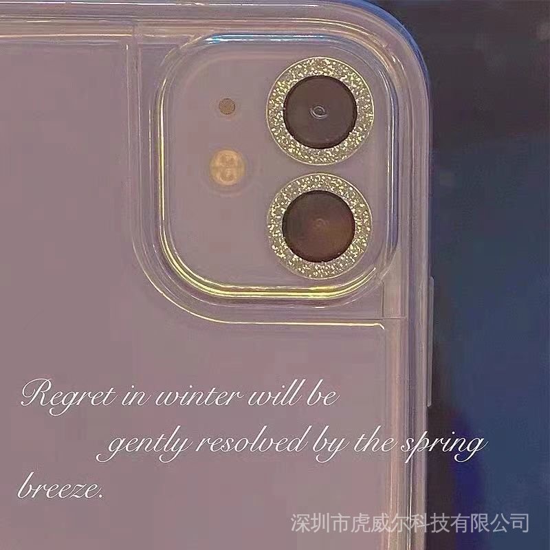 Miếng Dán Bảo Vệ Camera Sau Đính Đá Lấp Lánh Cho Iphone13 / Iphone12 Iphone12 / Iphone11