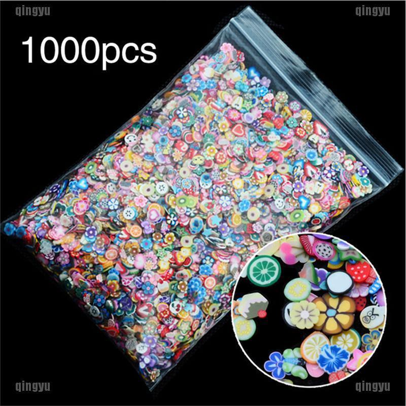 Set 1000 Hạt Đất Sét 3D Trang Trí Móng Tay