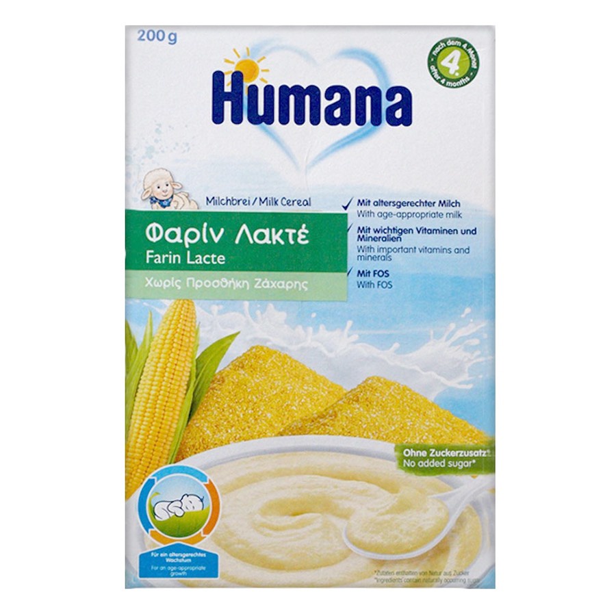Bột Dinh Dưỡng Ăn Dặm Humana Có Sữa Ngũ Cốc (Hộp 200g)