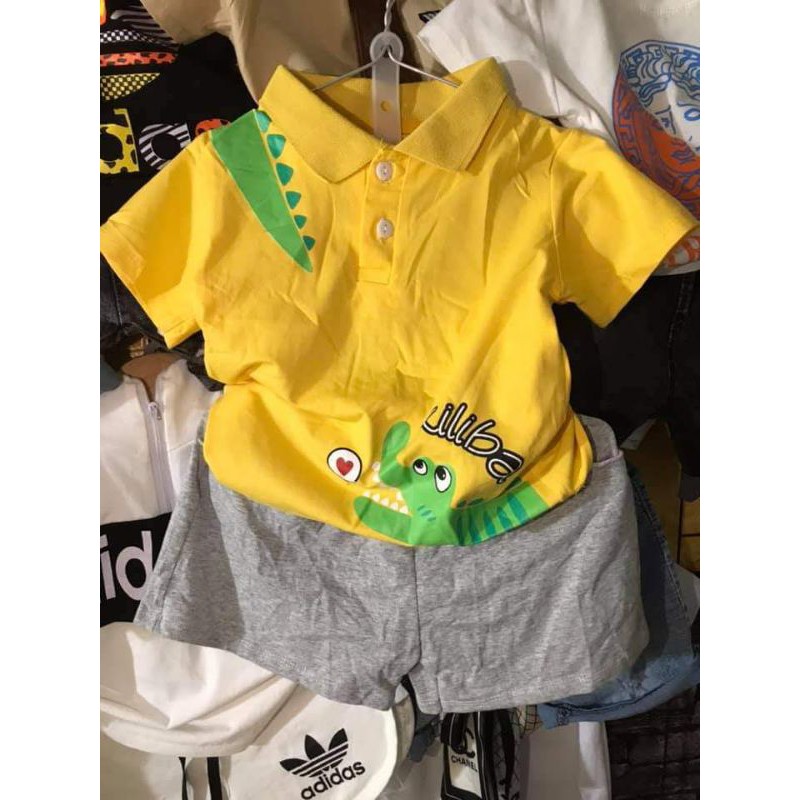 Set bộ Cotton cá sấu cho bé