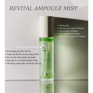 Xịt khoáng move deep revital ampoule mist - xịt khoáng tế bào gốc căng bóng da 50ml