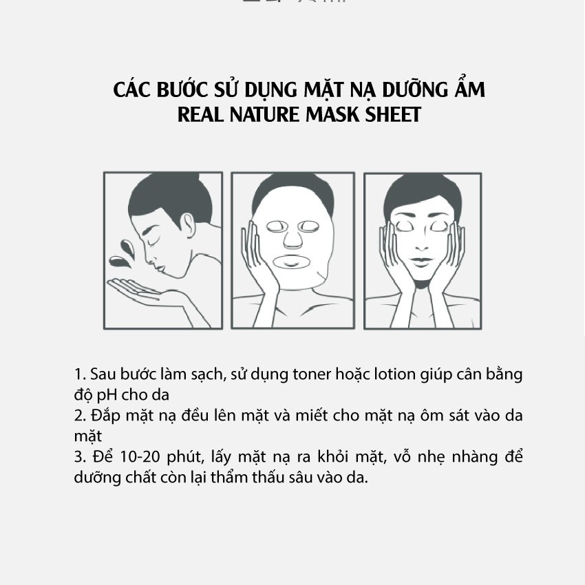 Mặt nạ dưỡng da NATURE REPUBLIC Real Nature Mask Sheet 23ml