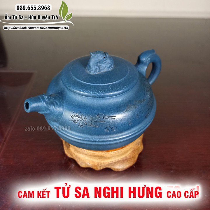 Ấm Trà Tử Sa tả thanh thiên (cao cấp) - ấm tử sa nghi hưng cao cấp - pha trà, trà đạo