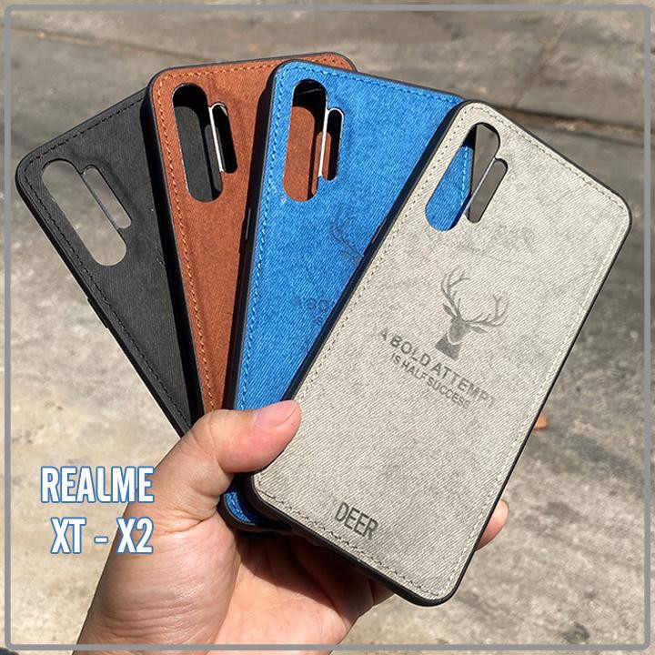 Ốp lưng giả da con hươu DEER cho dòng máy Oppo A9  - A5  / Realme 7 -7i - 7 Pro - 6 - 6 Pro - 5 - 5i - 5S.