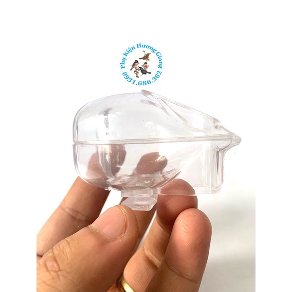 Cóng chống vẩy chim,tác dụng chống cho chim bị vẩy làm tự nhựa trong suốt hộp bao bì đẹp tiền lợi
