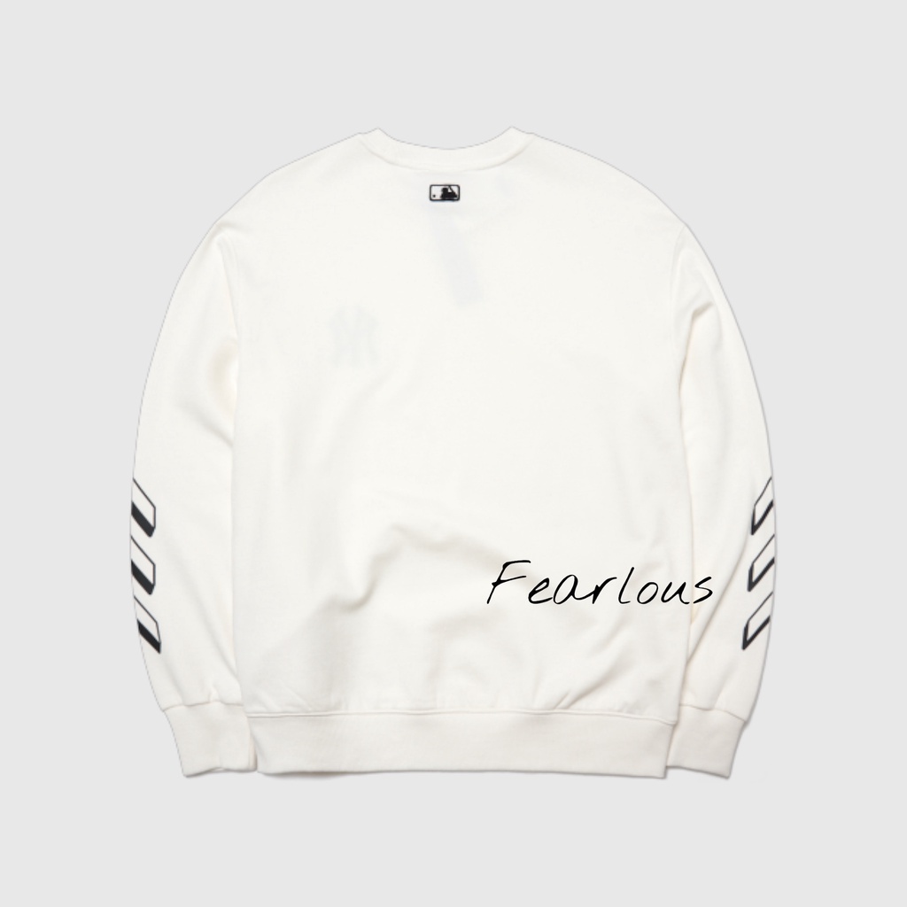 CHÍNH HÃNG | ÁO SWEATSHIRT MLB THIN BALL MEGA OVERFIT WHITE | FEARLOUS.VN