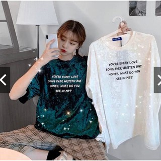 ÁO PHÔNG NHUNG IN CHỮ LẤP LÁNH / ÁO LẤP LÁNH / ÁO BLINH BLING/ ÁO NHUNG