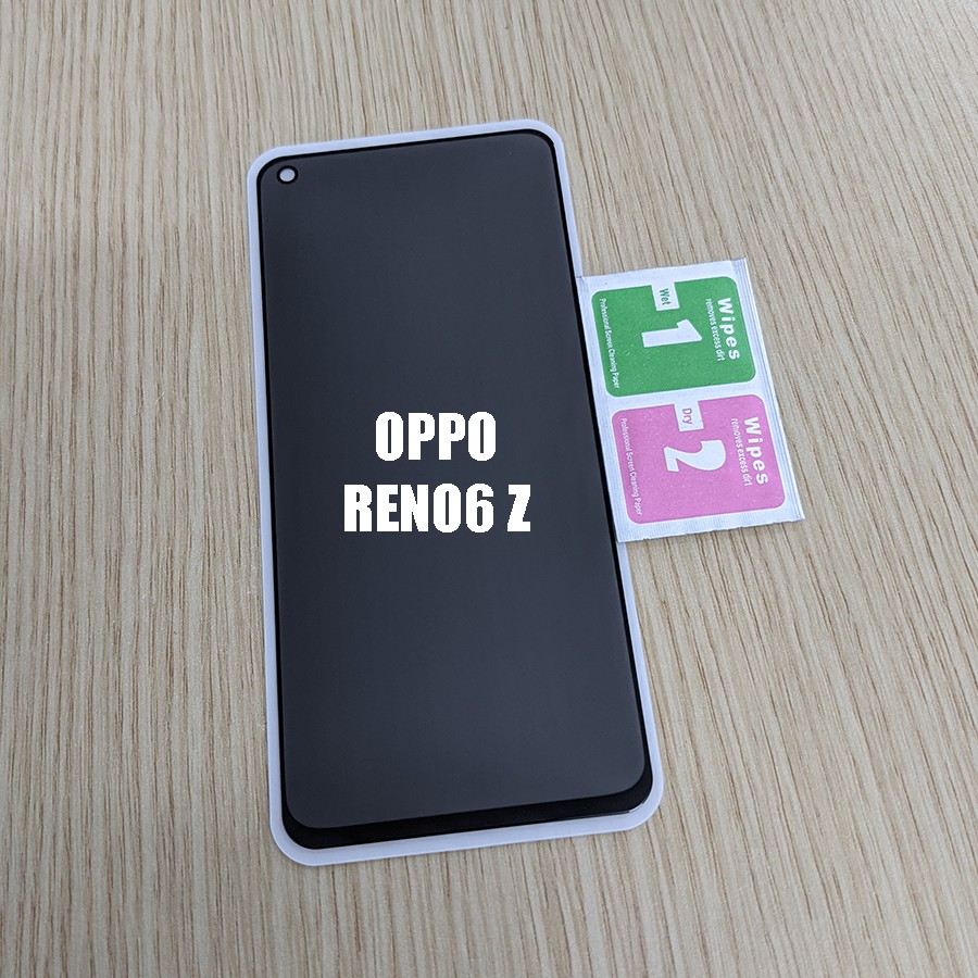Kính cường lực chống nhìn trộm full màn hình Oppo Reno 6 Z