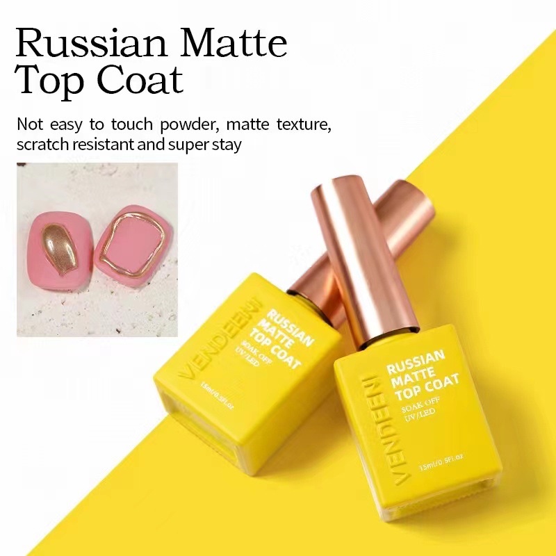 Sơn gel top lỳ không lem trang gương vendeeni top coat