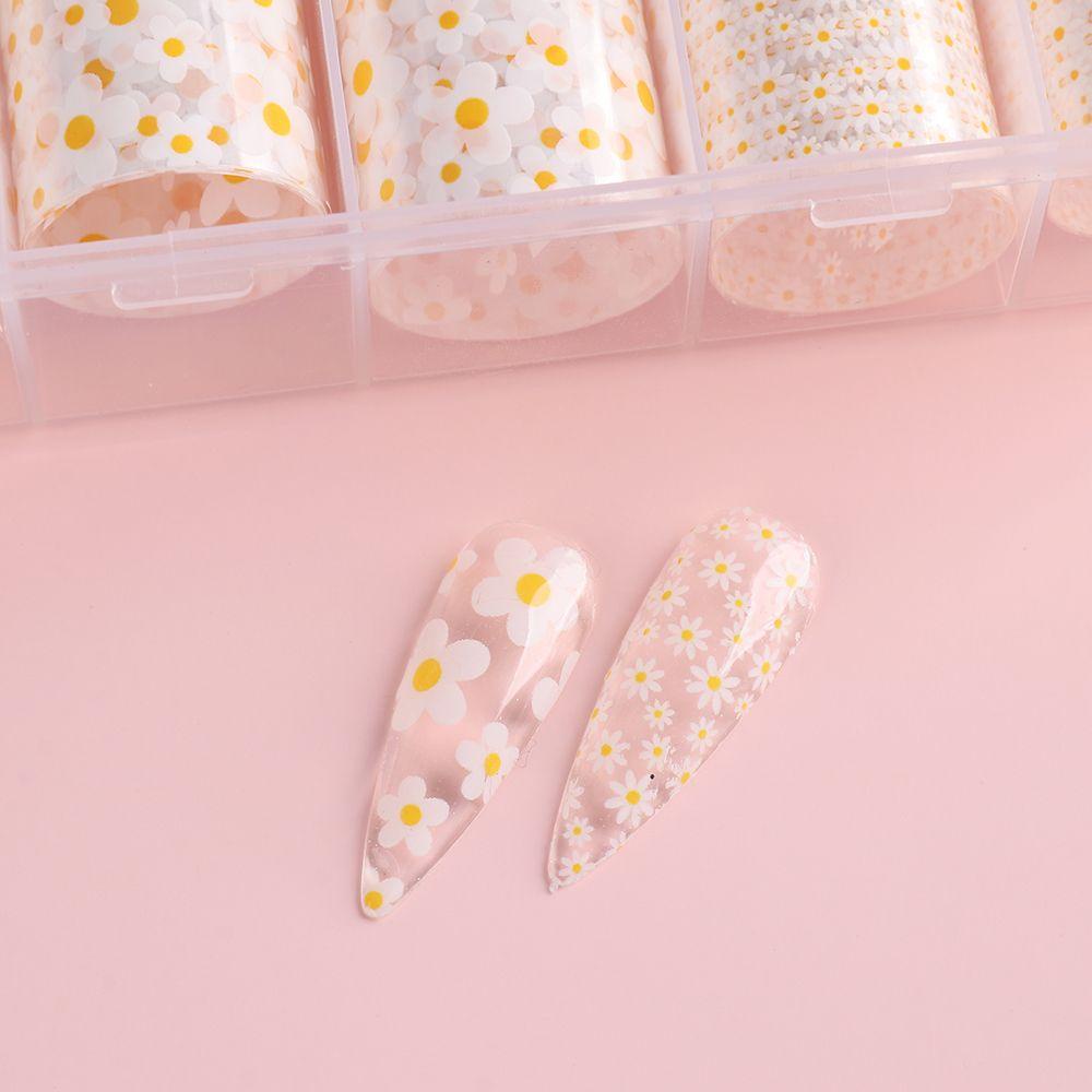 Giấy Foil Hologram Trong Suốt Dán Móng Nghệ Thuật DIY