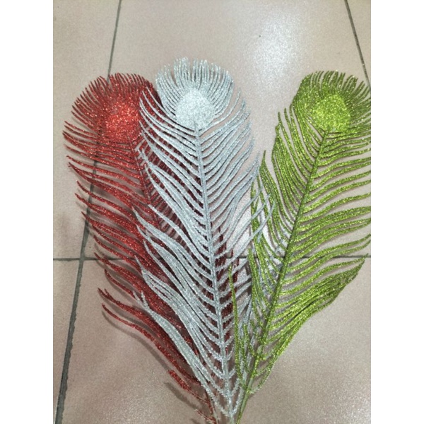Lông công kim tuyến 45cm làm tháp oản bánh kẹo tháp tỏi trưng lễ tết 2023 quý mão