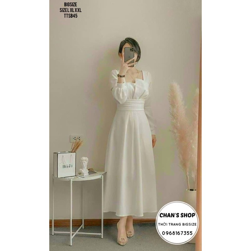 Bigsize 60- 90kg ĐẦM XOÈ XẾP LY EO | BigBuy360 - bigbuy360.vn