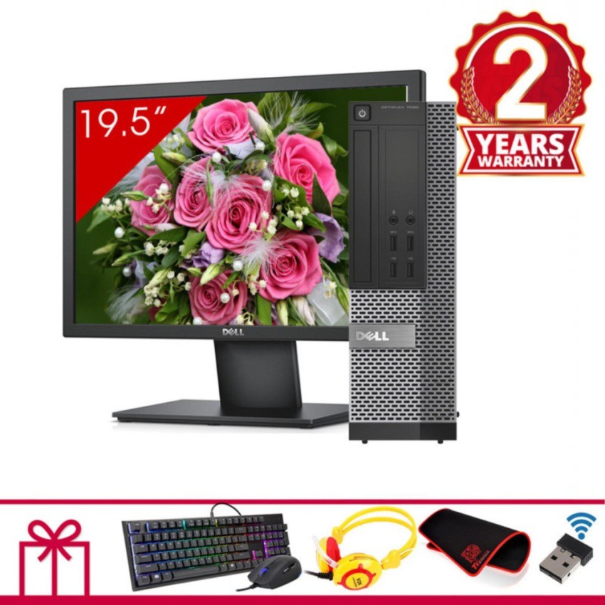Máy tính để bàn Dell Optiplex 7020 SFF + Màn hình Dell 19.5inch (Core i7 4770, Ram 16GB, HDD 3TB) + Quà Tặng | BigBuy360 - bigbuy360.vn