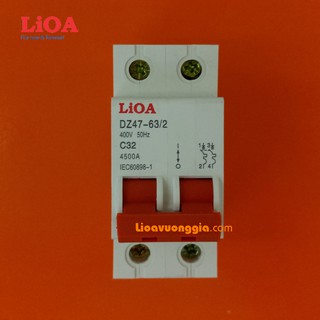 Cầu dao tự động lioa 32a loại 2 cực