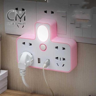 Ổ Cắm Điện Kiêm Đèn Ngủ Jia Zhong Mu (Màu Ngẫu Nhiên)