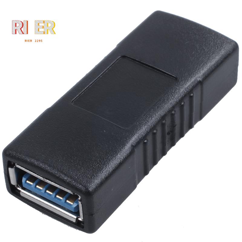 Đầu chuyển đổi USB 3.0 từ đầu cái sang đầu cái màu đen