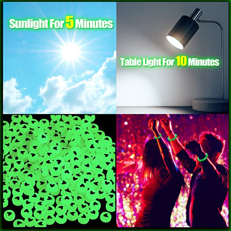 Sa Set 1500 Hạt Xâu Chuỗi Trắng Đen Hình Chữ Cái